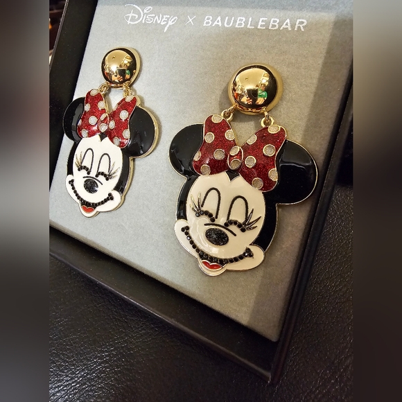 Disney x Baublebar Minnie Mouse Earrings New - Picture 3 of 5